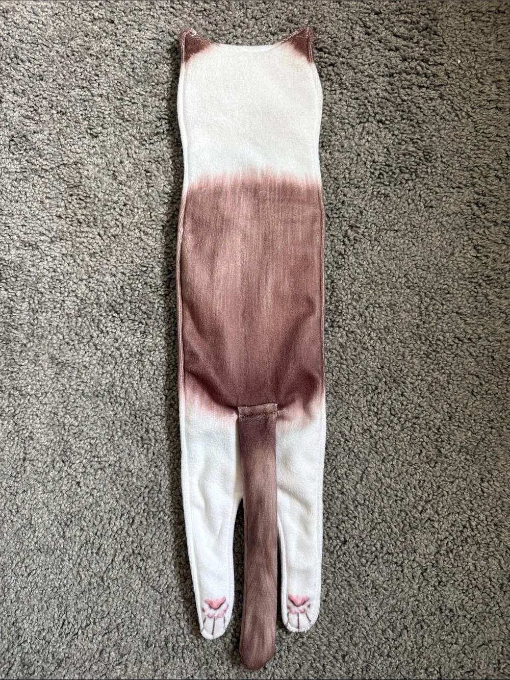 ✅ Cat funny hand towel - White and Brown